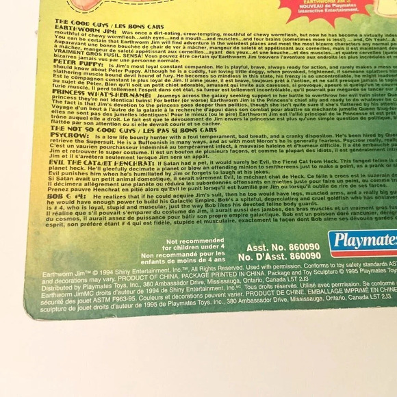 Vintage 1994 Earthworm Jim Princess Whats Her Name Action Figure Playmates - Picture 9 of 16